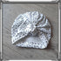 Turban knot, buns, simple or knotted polka dot pattern in stretch jersey 4 colors